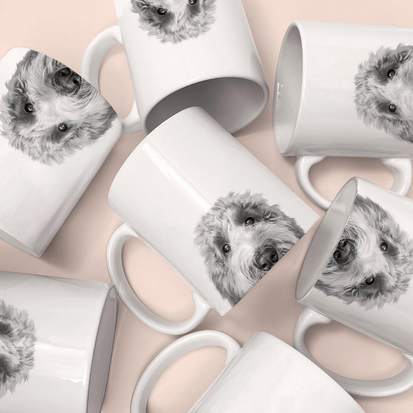 Perkie Prints - Peeking Doodle 4 (Goldendoodle) Mug