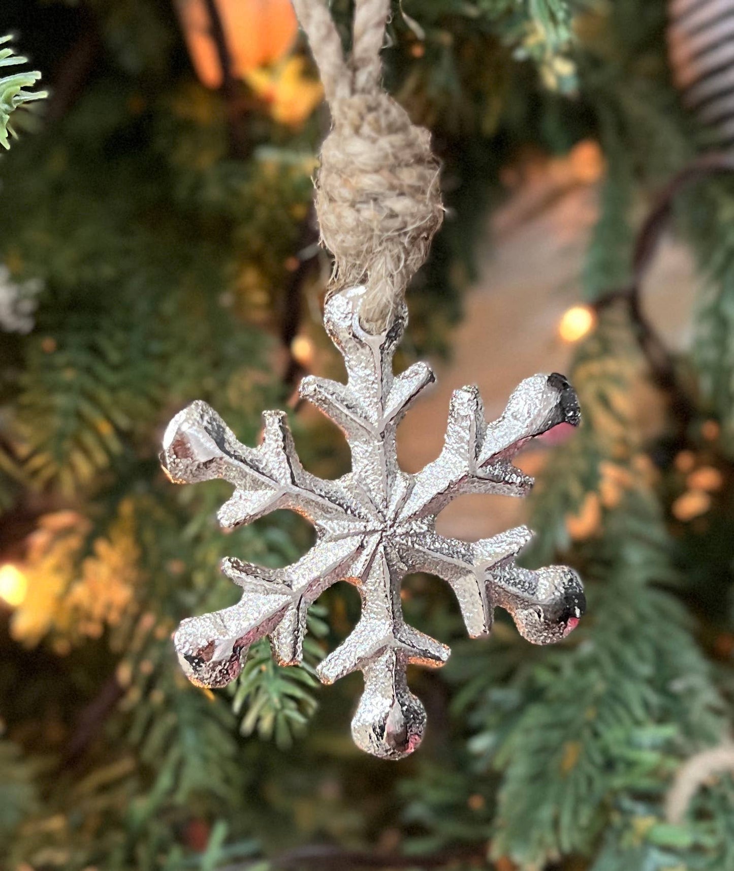 Wholesale Home Decor - Nickel Snowflake 3.5in