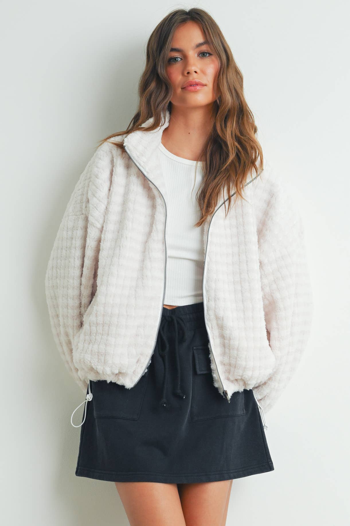BUTTERMELON - Fall Collared Puffer Jacket - BMJ7497