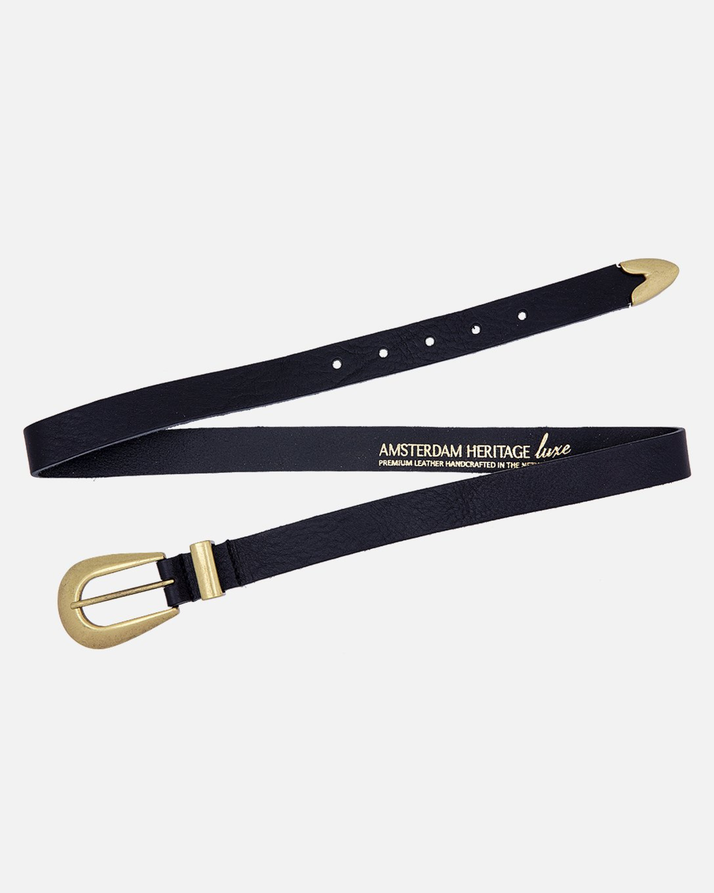 Amsterdam Heritage Leather Belts, Bags, Jackets & Apparel - MADE TO ORDER Adrie | Skinny Leather Belt Women