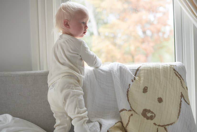 Newcastle Classics - Teddy Bear and Plaid Newcastle Blanket