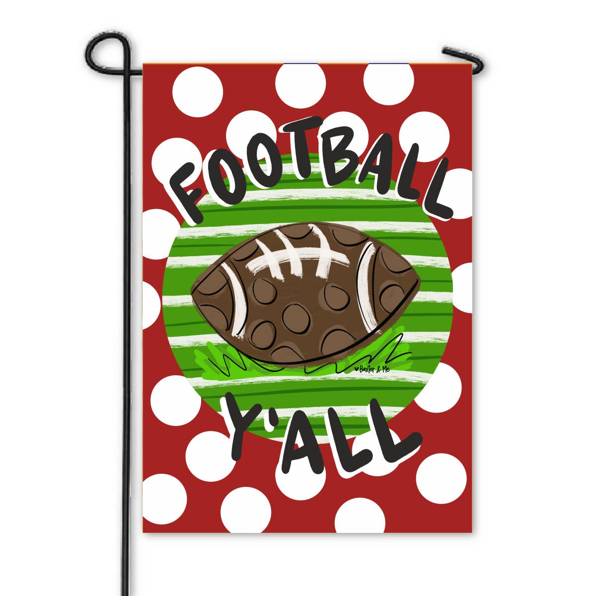 Baxter & Me - Football Team Colors Garden Flag