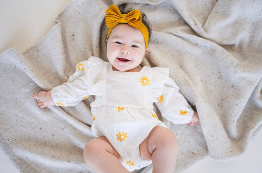 SOL Baby Clothing & Accessories - Yellow Daisy Romper Dress