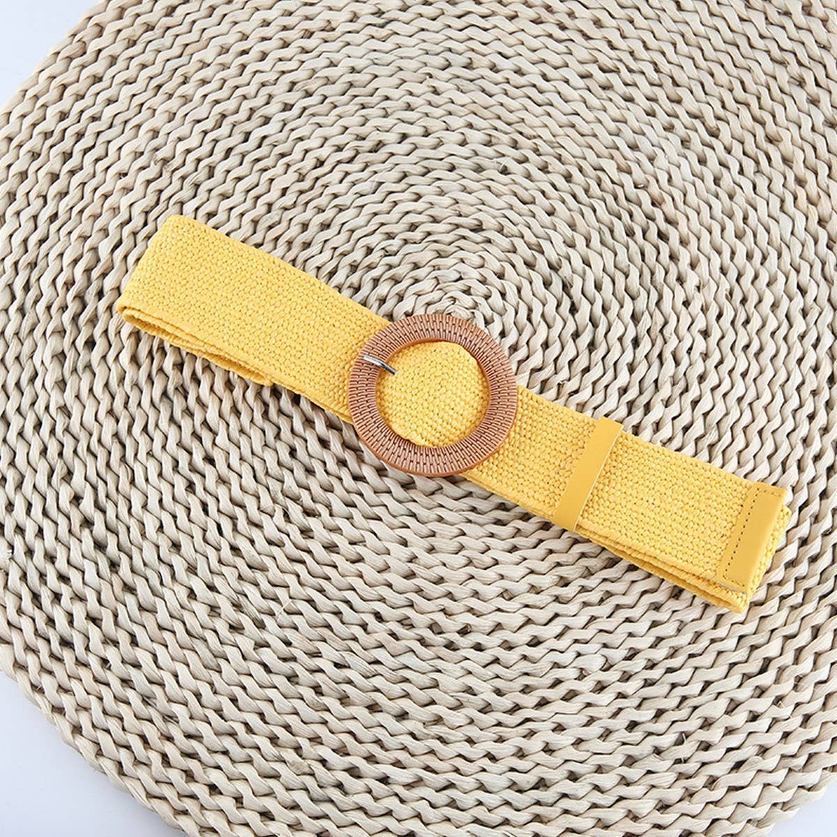 NINEXIS - CWABE0544_VINTAGE BRAIDED ROUND BUCKLE BELTS