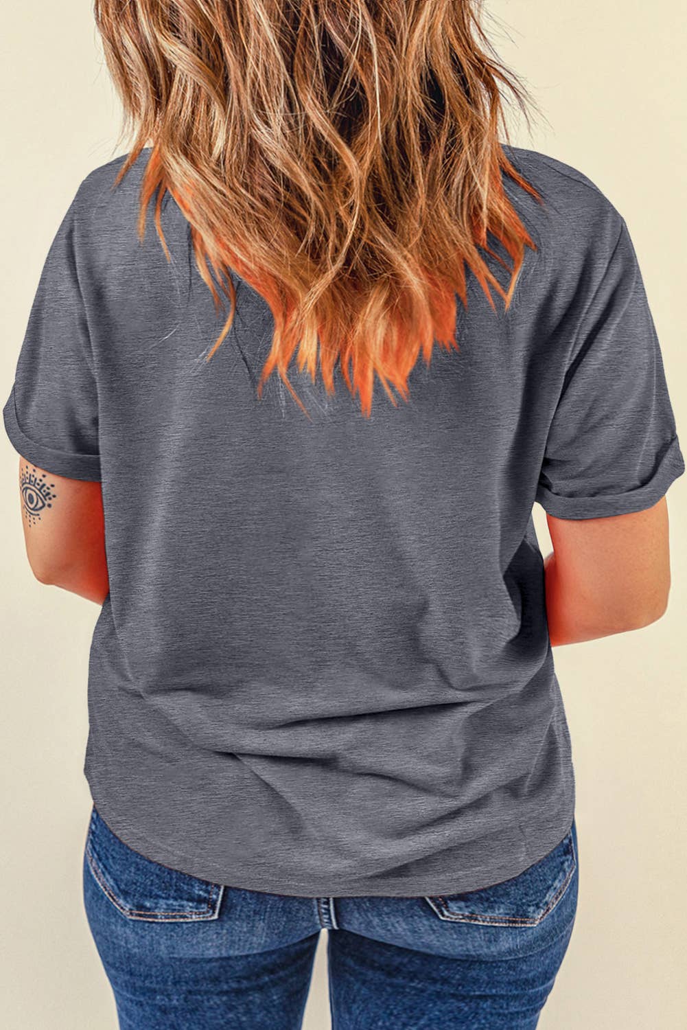 Little Daisy Closet - LDC Casual Plain Crew Neck Tee