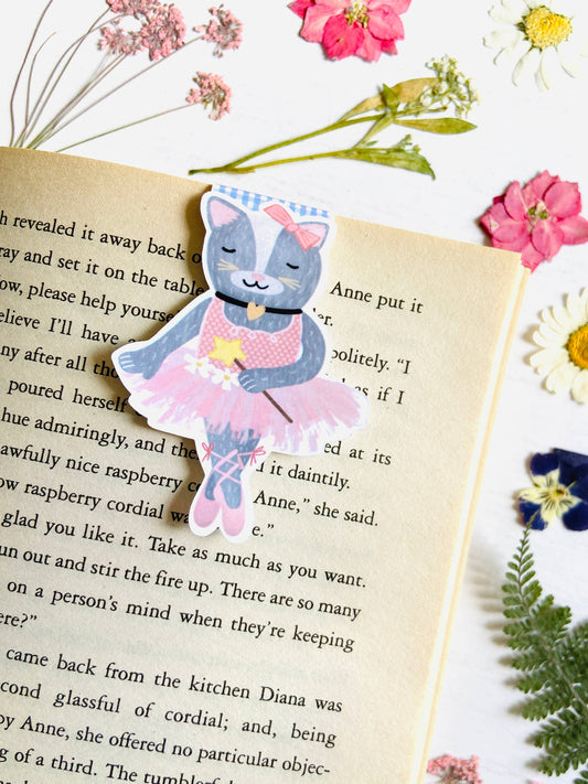 Makerie Day - Ballerina Kitty Magnetic Bookmark