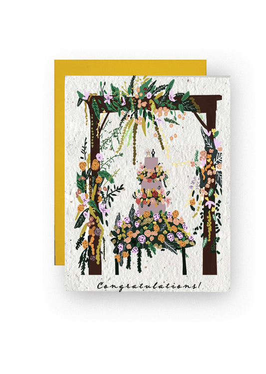 Artsy Em - Blossom & Unite Wildflower Seed Wedding Card