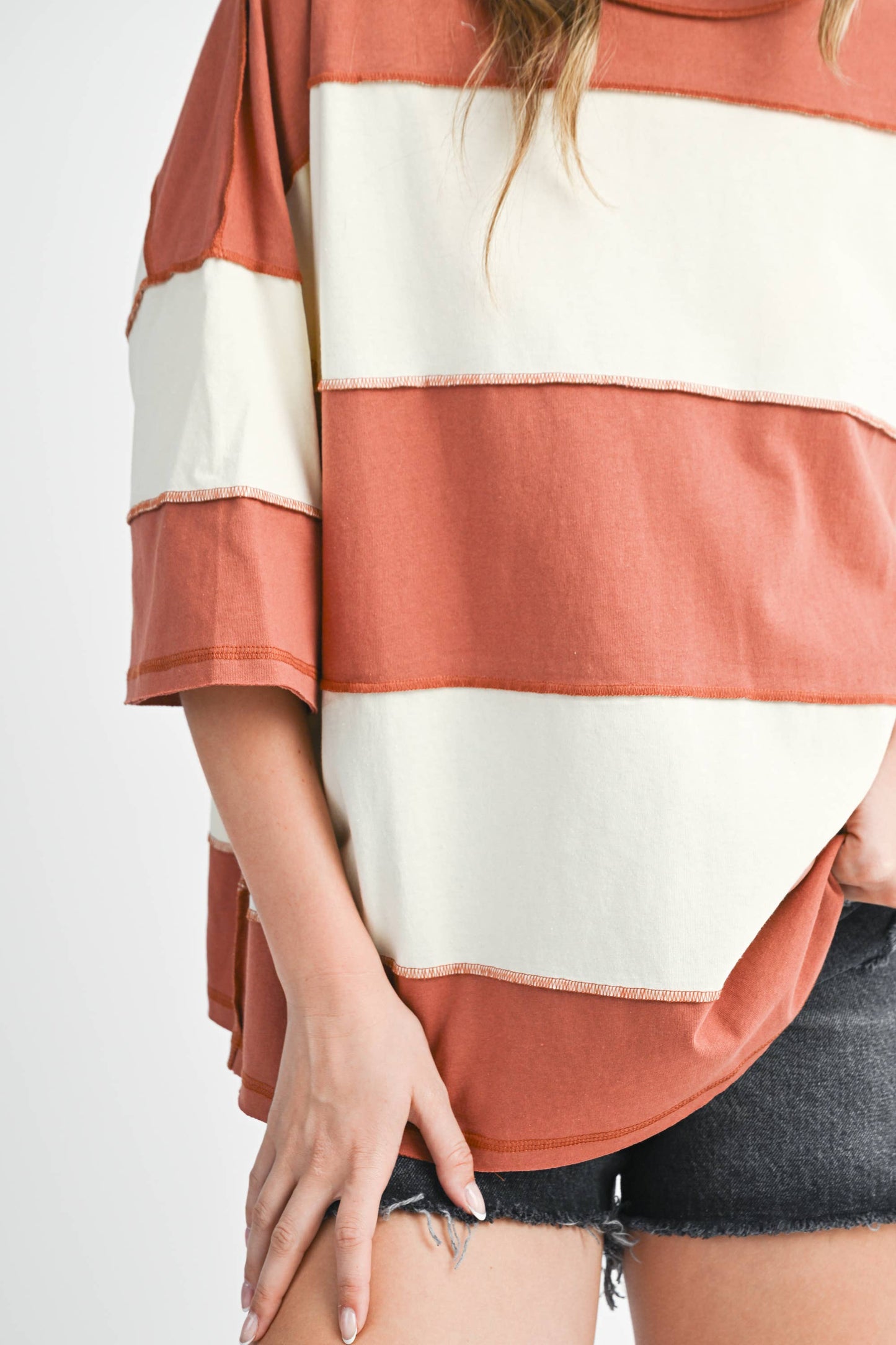 AEMI + CO - 8417FN Polly Color Block Top