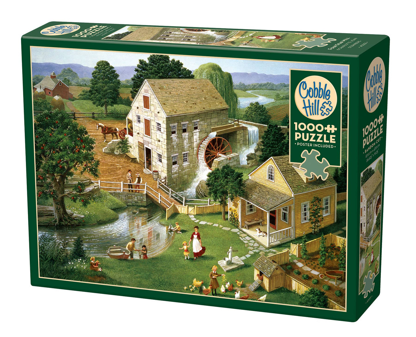 Outset Games and Cobble Hill Puzzles - Four Star Mill 1000pc puzzle