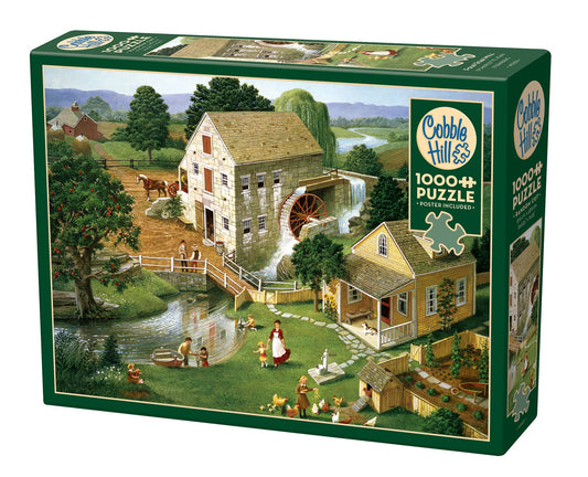 Outset Games and Cobble Hill Puzzles - Four Star Mill 1000pc puzzle