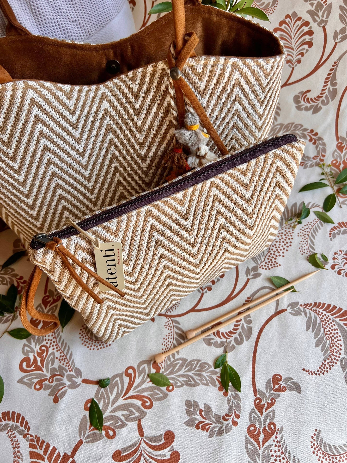 Atenti - Hanna Lolita: USA Made, Handbag with Matching Pouch