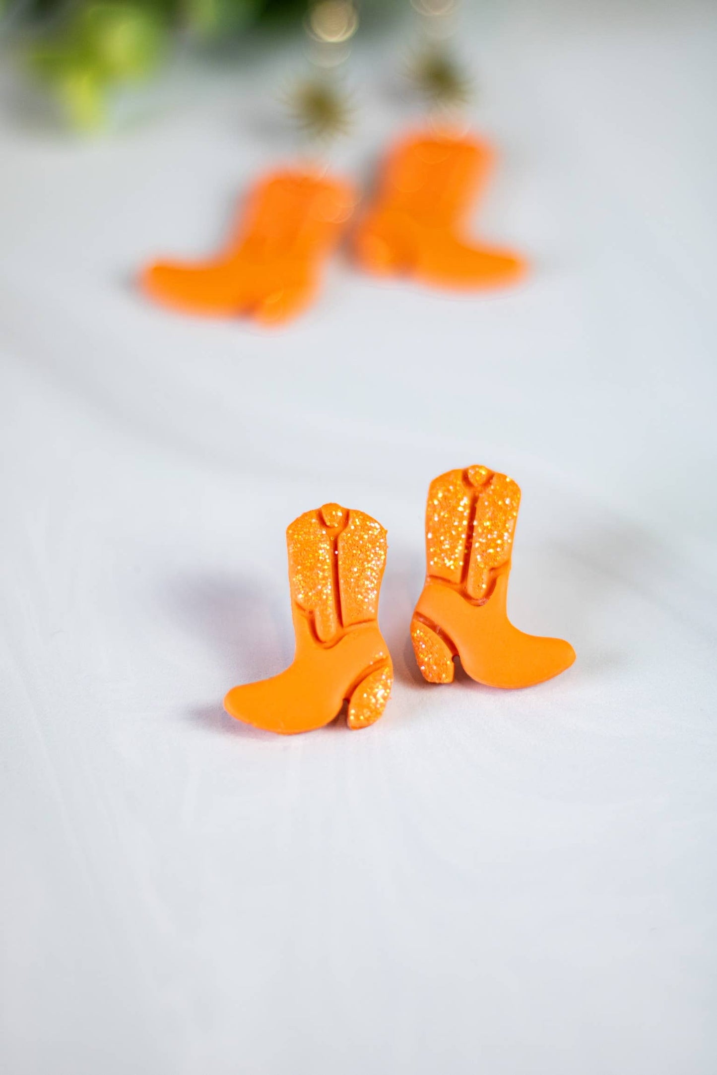 EJ Clay Co - Orange Glitter Boots Collection