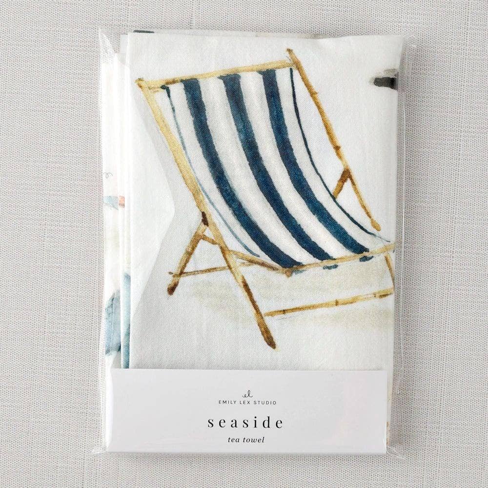 emily lex studio - Seaside cotton flour sack tea towel