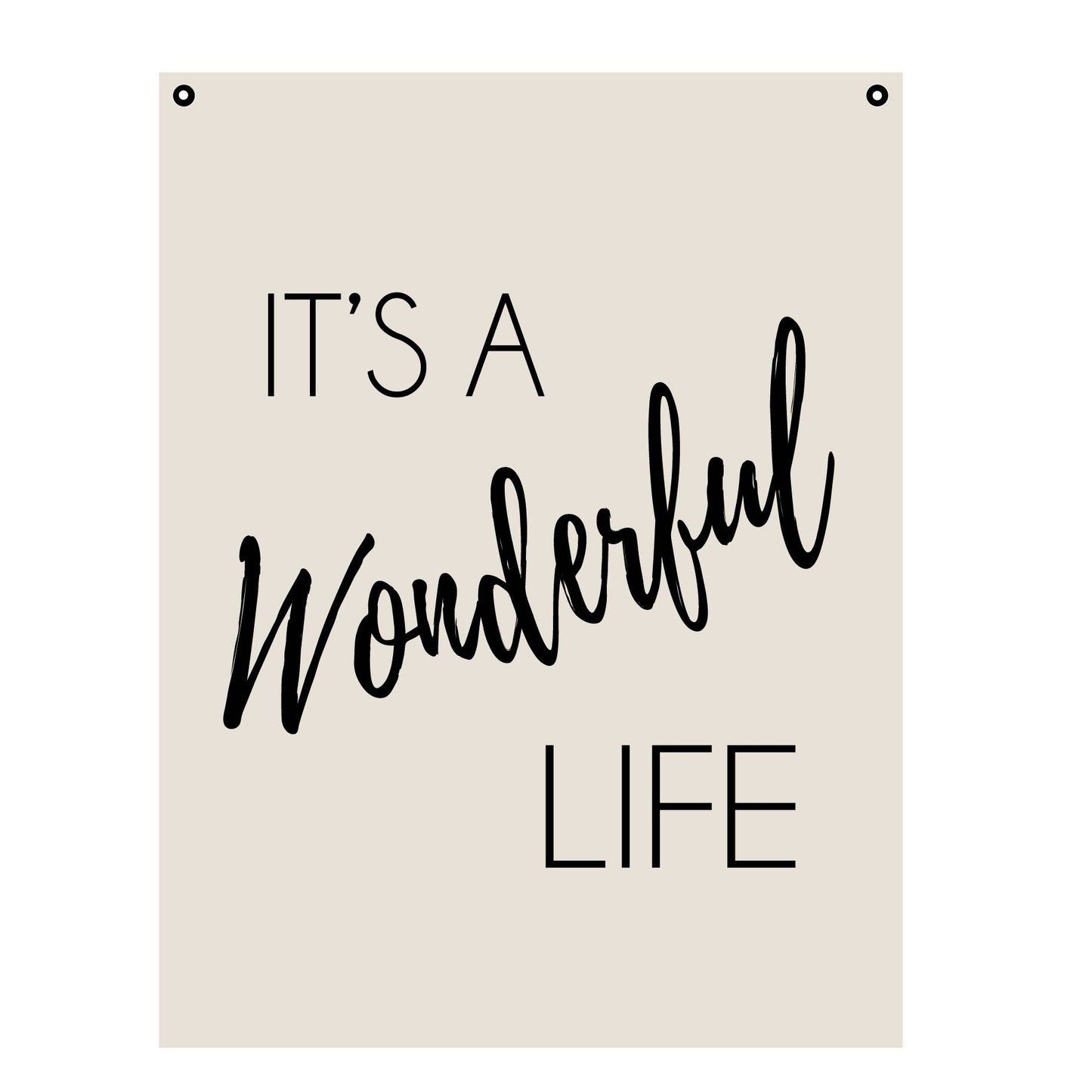 Red Barn Canvas - It's A Wonderful Life, Wall Tapestry