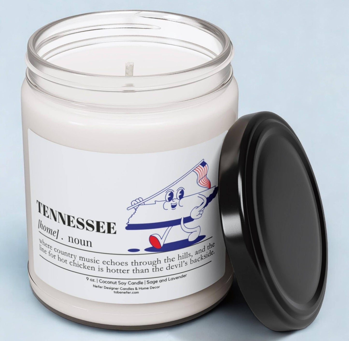 Nefer Designer Candles & Home Decor - Tennessee | Dictionary Definition | State Scented Candle