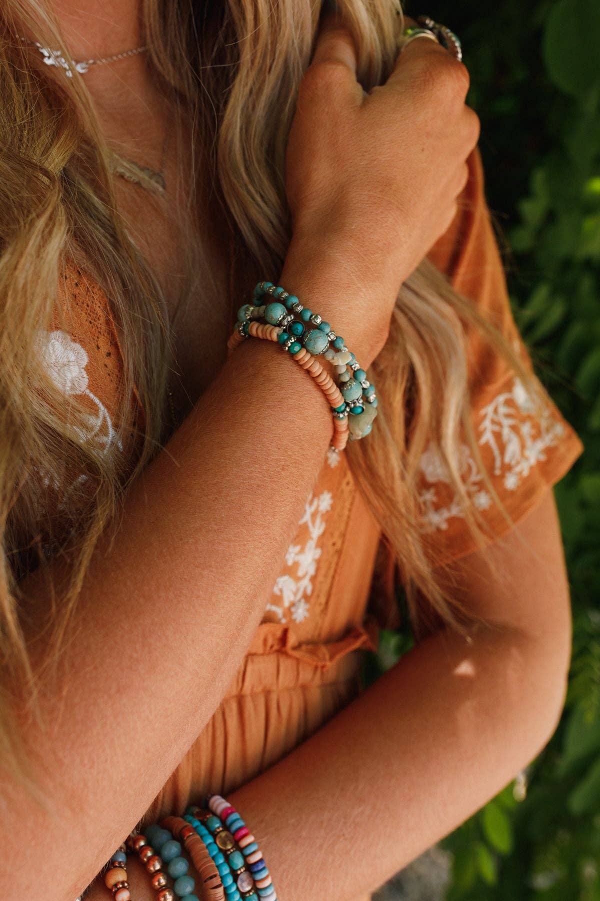 Three Bird Nest - San Antonio Bracelet Set - Turquoise
