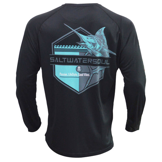 SALT WATER SOUL - Modern Marlin Performance Shirt