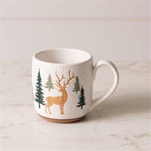 Audrey's Home & Gift - Mug - Deer and Trees (Pk/04)