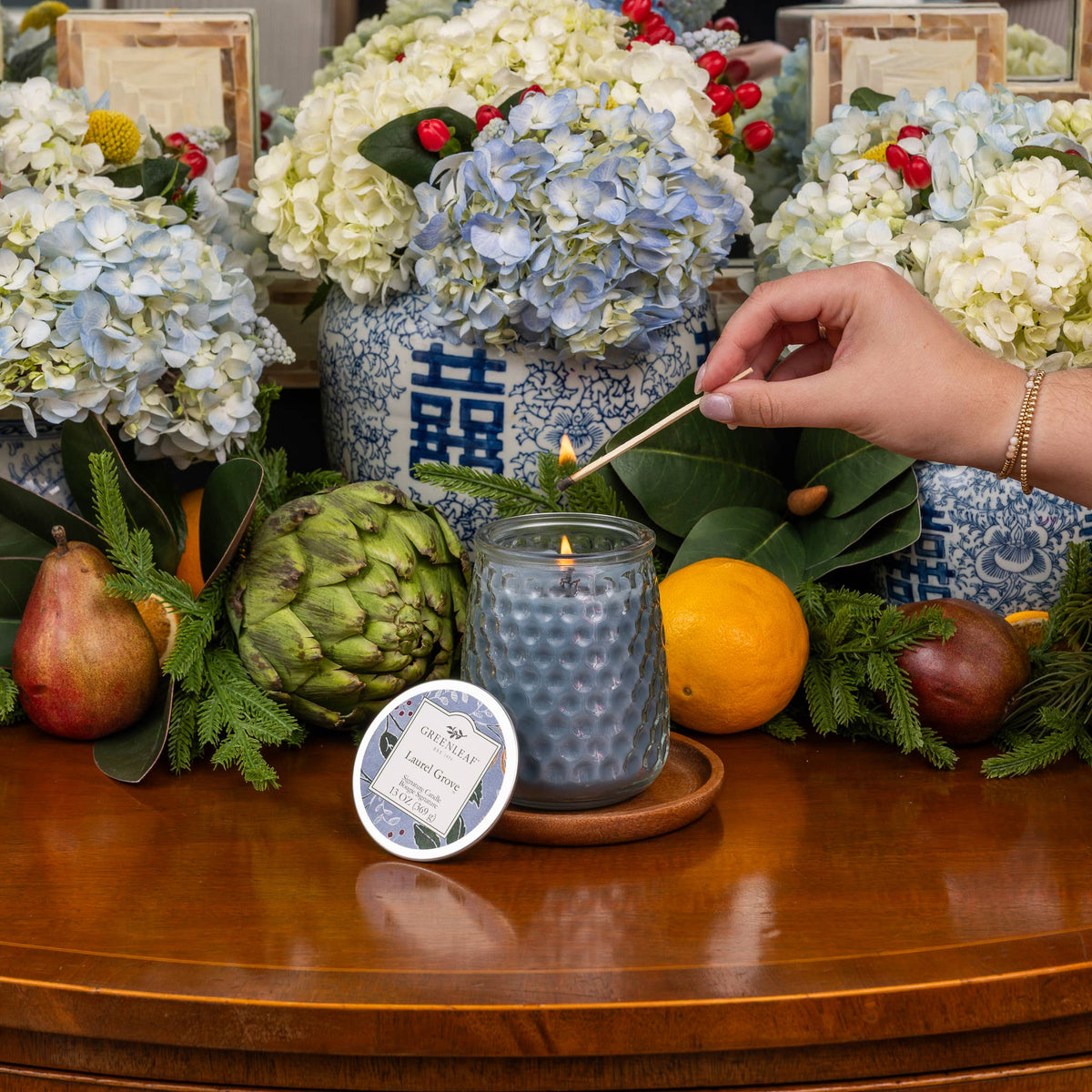 Greenleaf Gifts - Laurel Grove Signature Candle 4 pk | Fall Scent