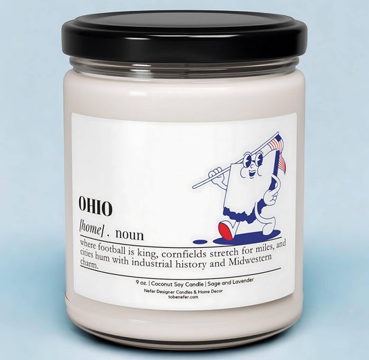 Nefer Designer Candles & Home Decor - Ohio | Dictionary Definition | State Scented Candle