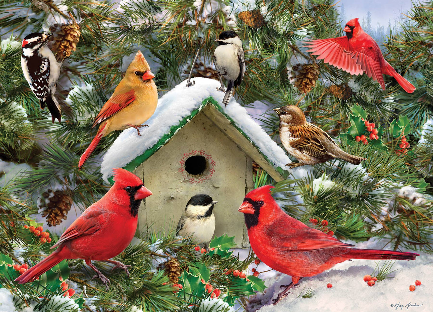 Outset Games and Cobble Hill Puzzles - Festive Feast 1000pc puzzle