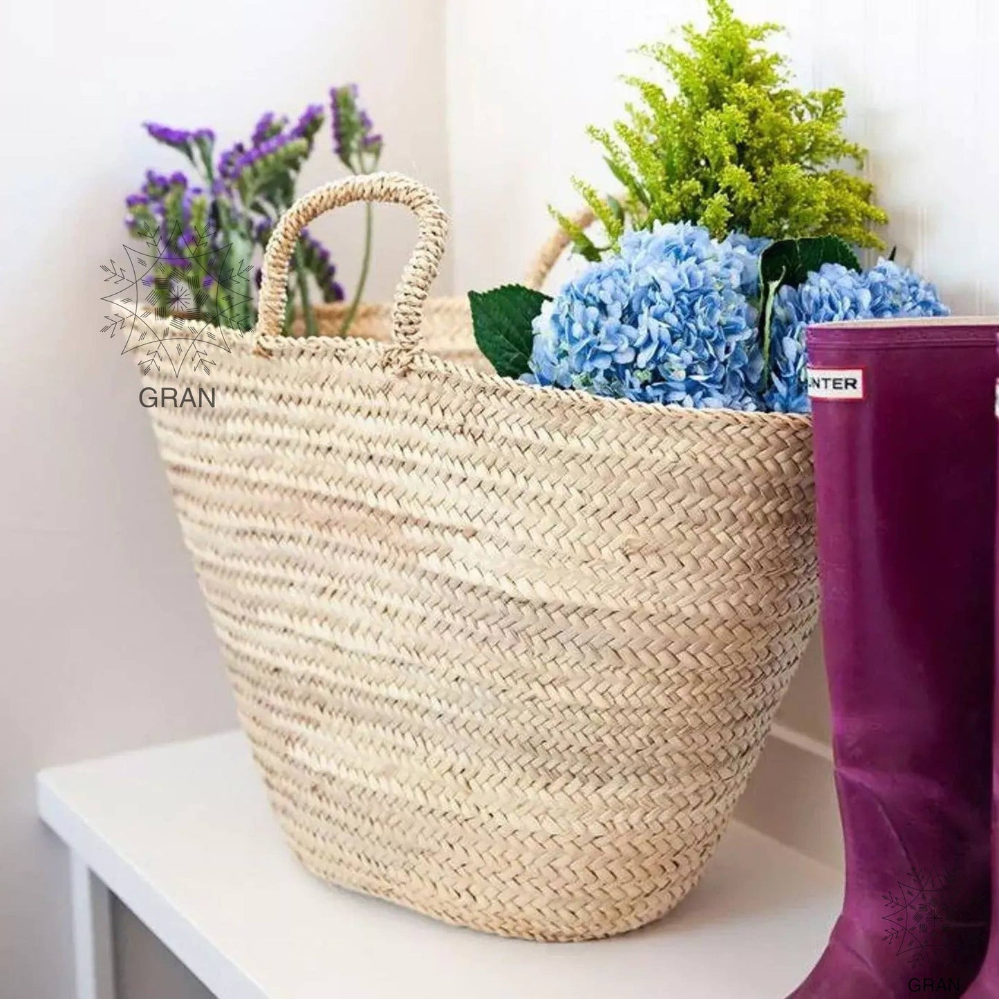 Gran Wholesale - French Market Basket, Straw tote Bag, Shopping Basket