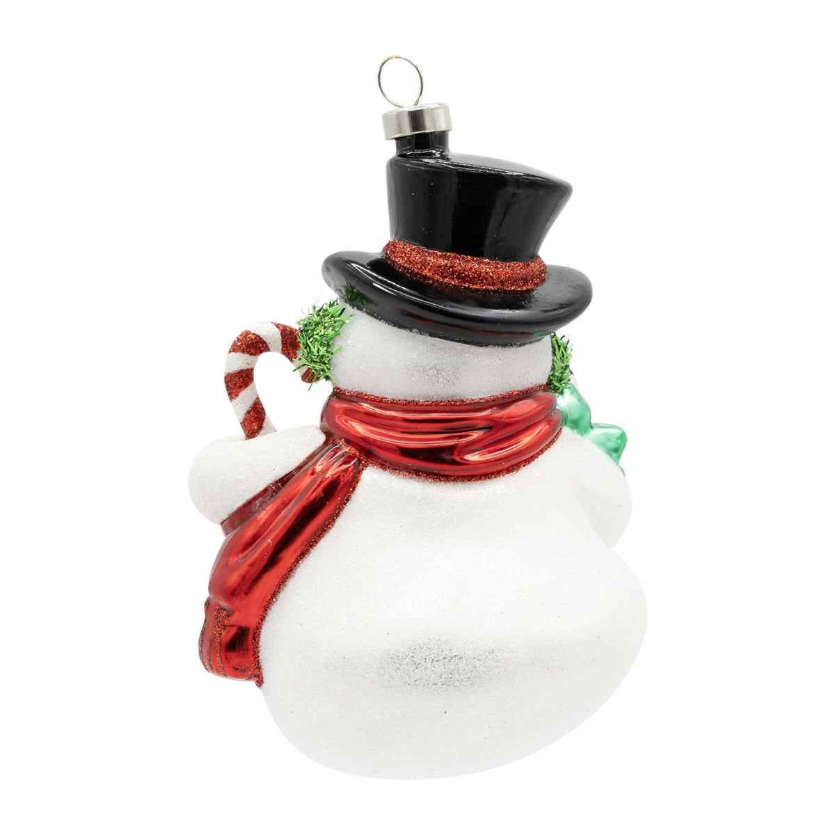 kat + annie - Holiday Glass Ornament – Vintage Snowman Ornament