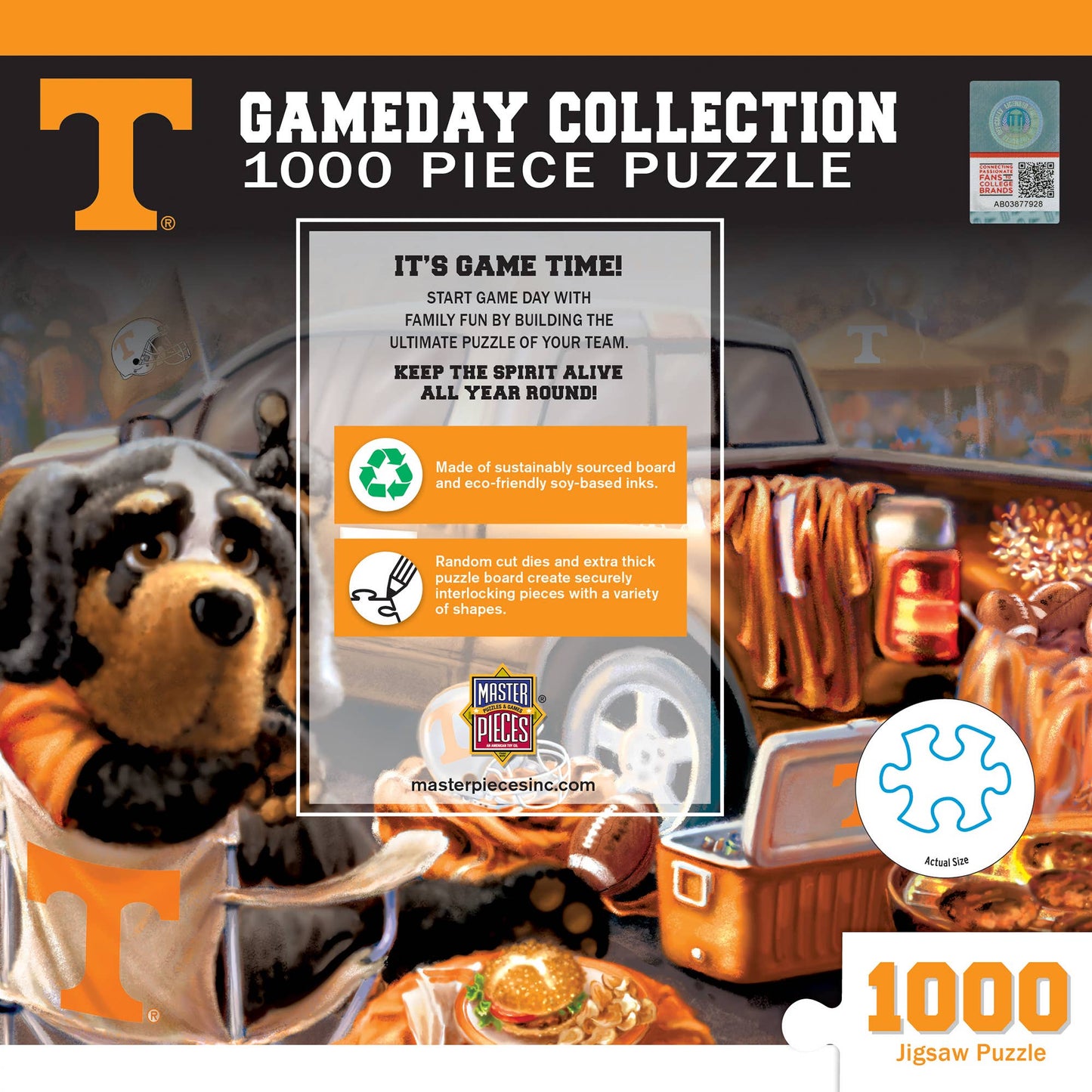 Masterpieces Puzzles - Tennessee Volunteers - Gameday 1000 Piece Puzzle