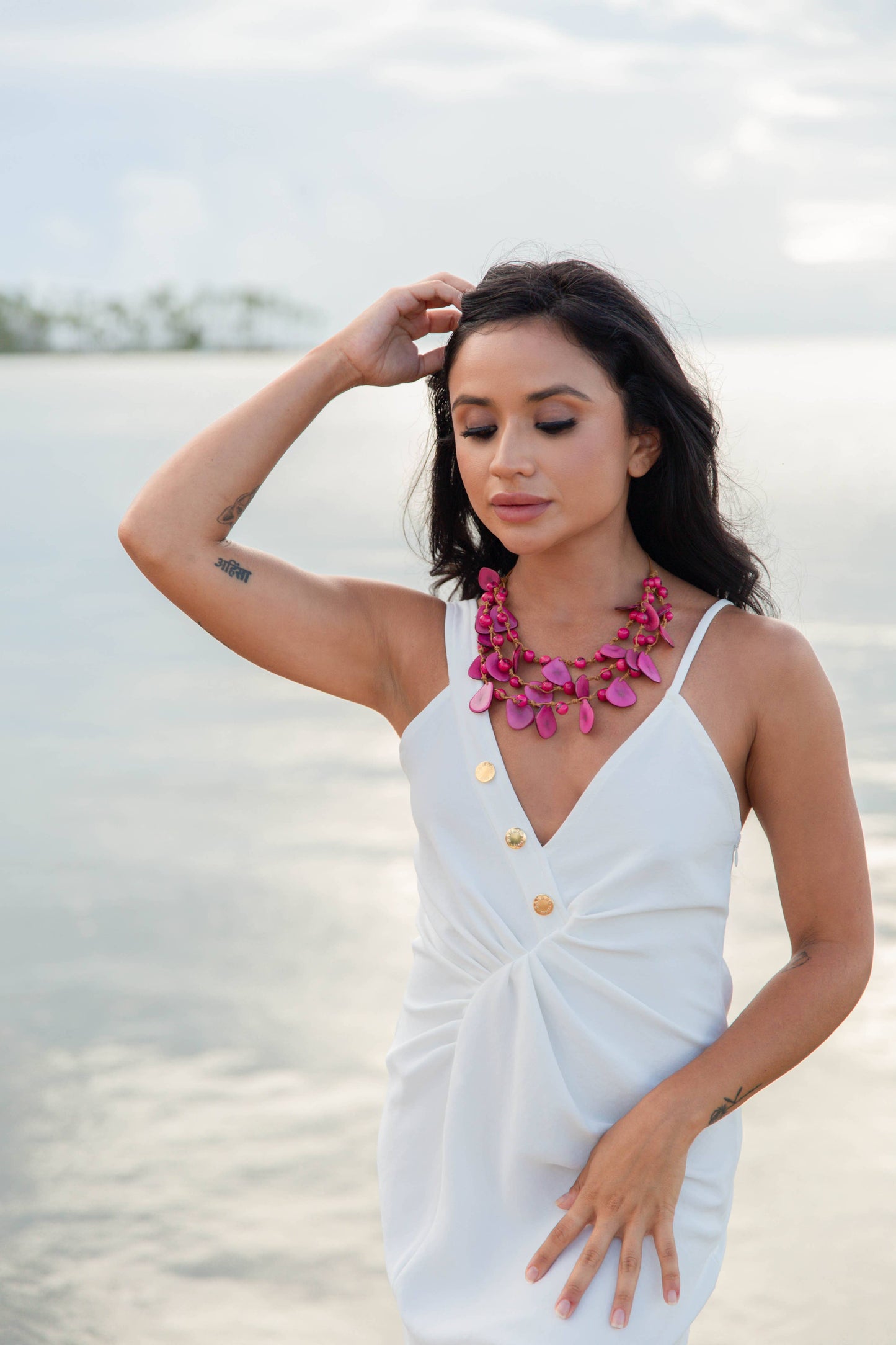 Organic Tagua Jewelry - Marcela Necklace