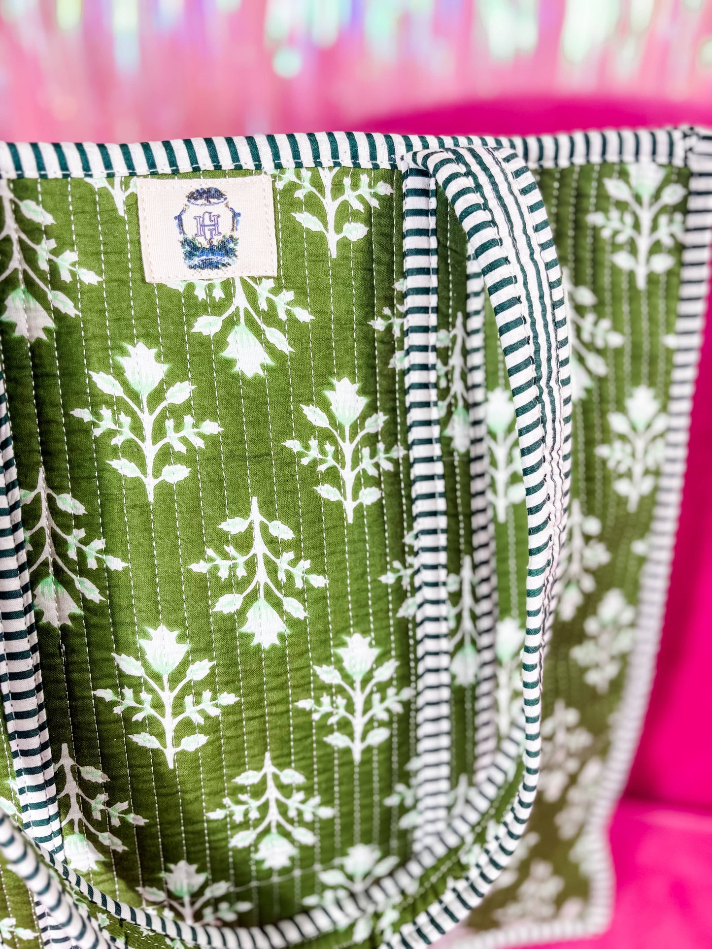 Heart of Grace - Emerald Bay | Regular Quilted Tote Bag