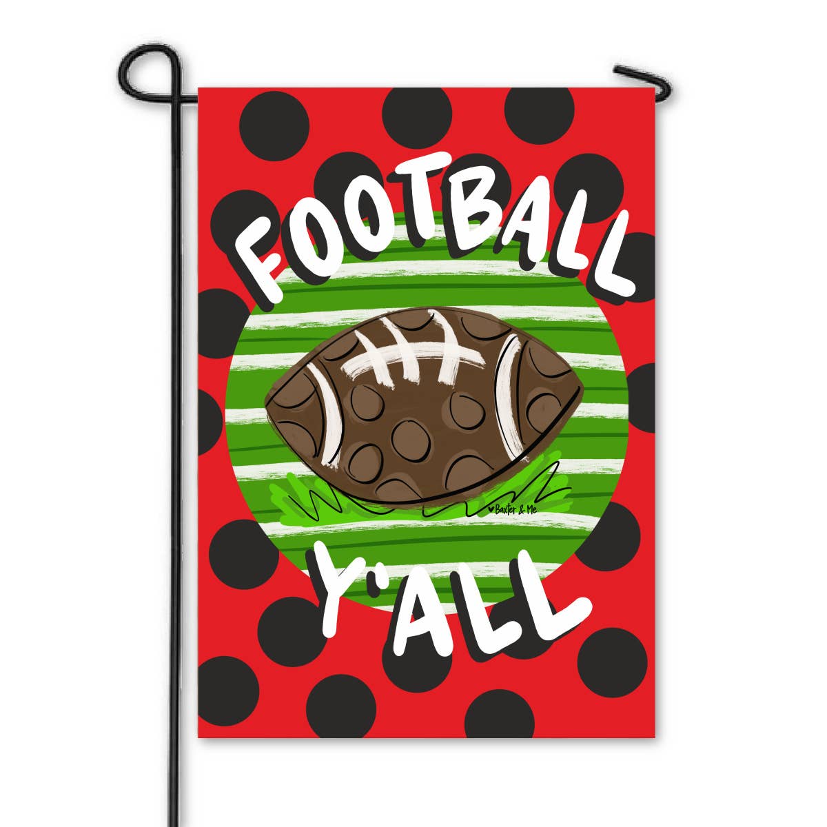 Baxter & Me - Football Team Colors Garden Flag