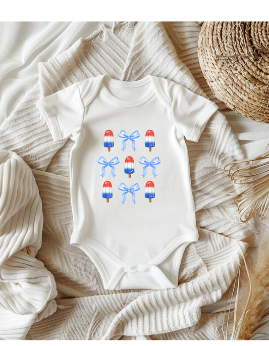 Tiny trendz teez - Coquette bows patriotic kids tee / 4th of july
