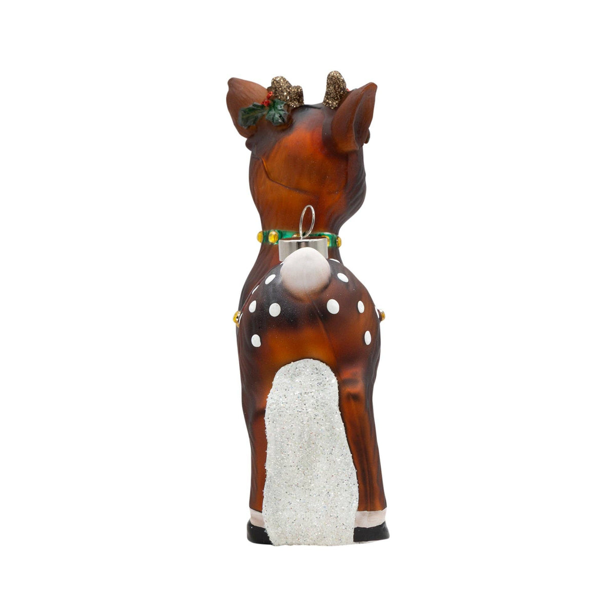 kat + annie - Holiday Glass Ornament – Vintage Reindeer Ornament