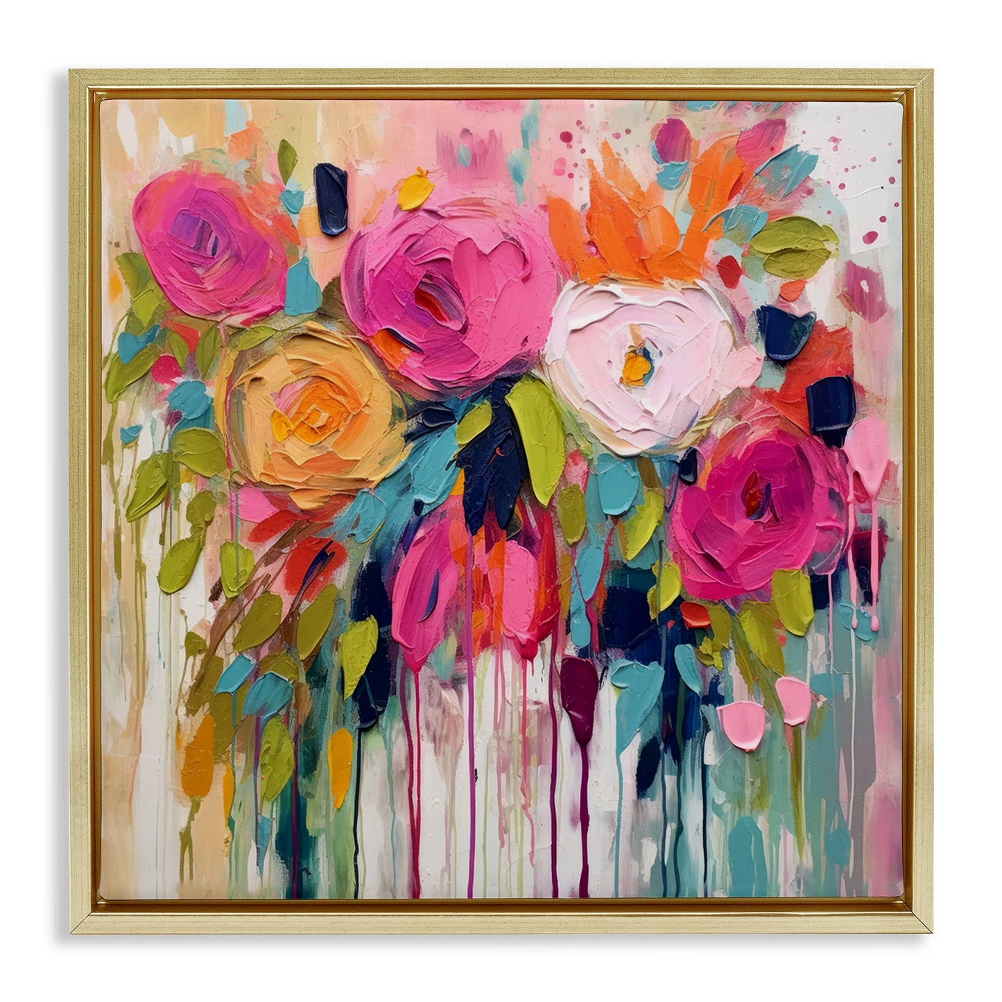 Stupell Industries - Urban Paint Bouquet Floating Frame