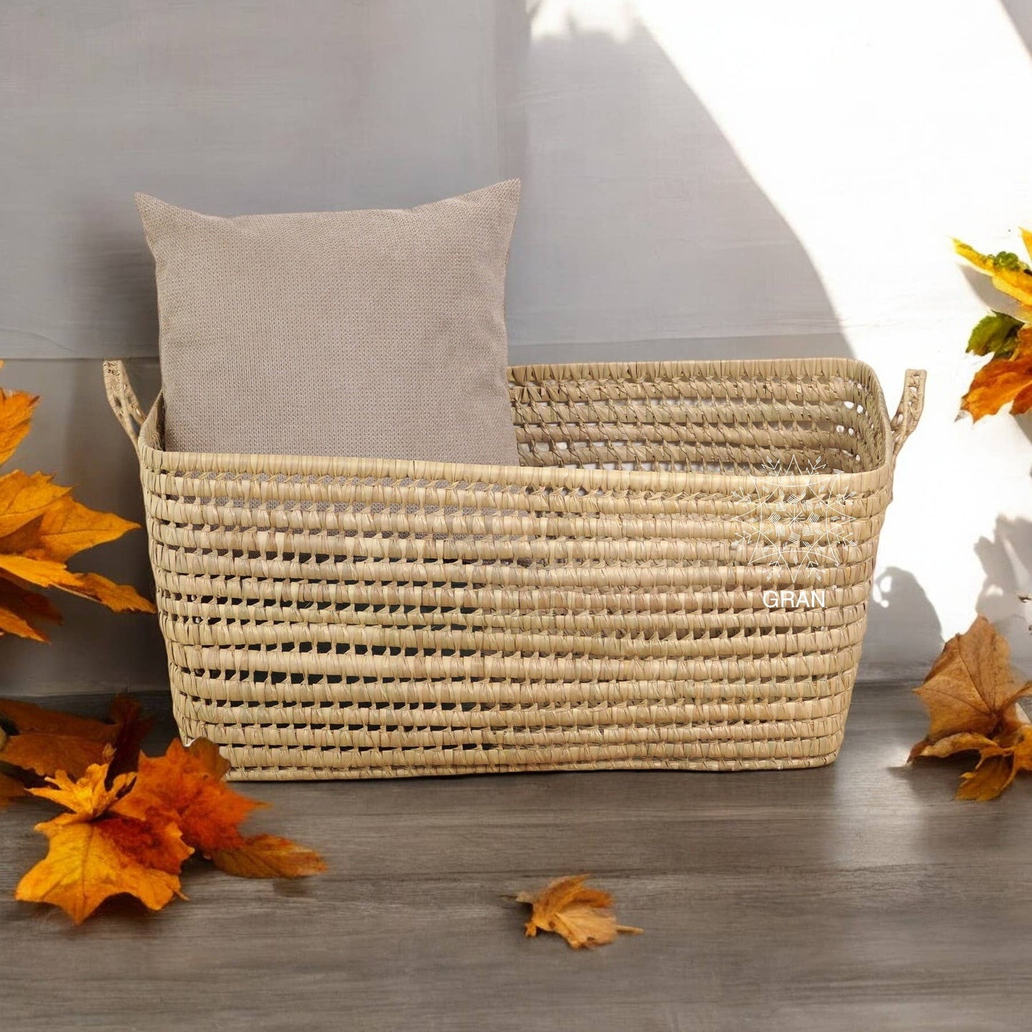 Gran Wholesale - Palm-Leaf-Storage-Basket-Handmade