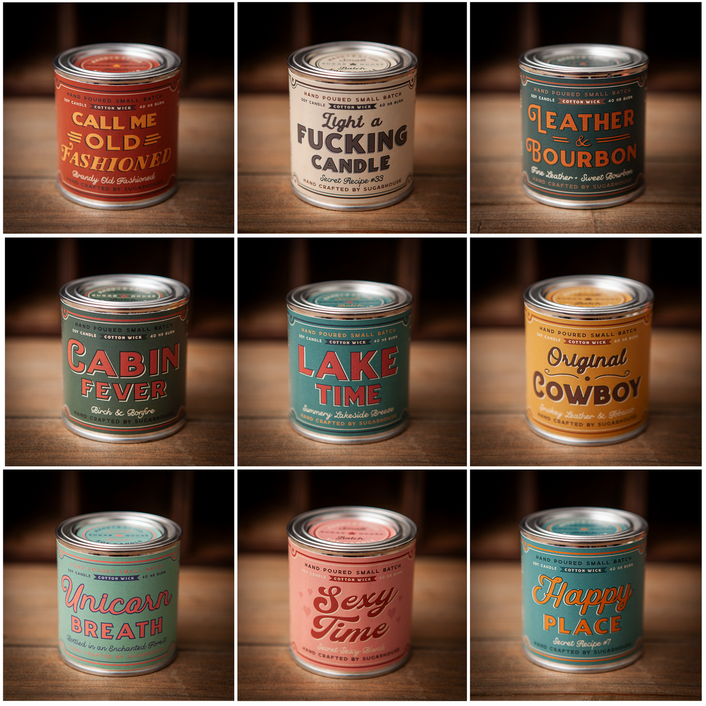 Sugarhouse Leather - Lake Time Soy Paint Can Candle