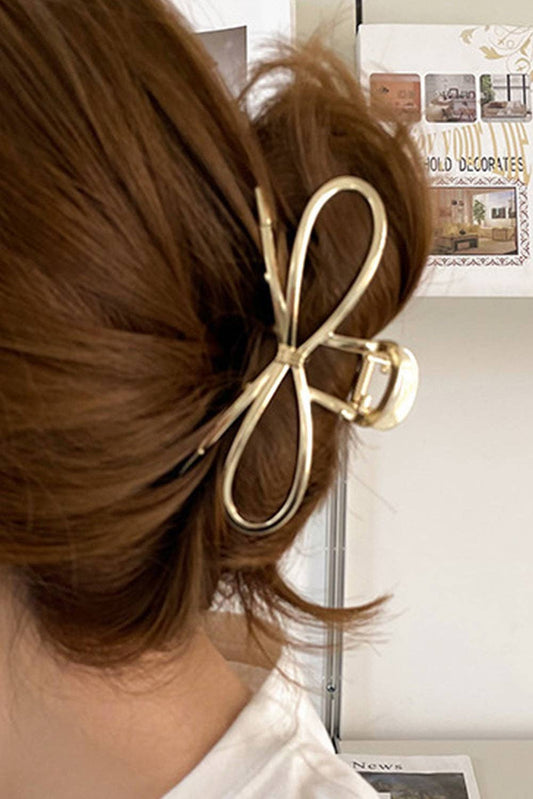 Lovesoft - Gold Bowknot Shape Claw Clip