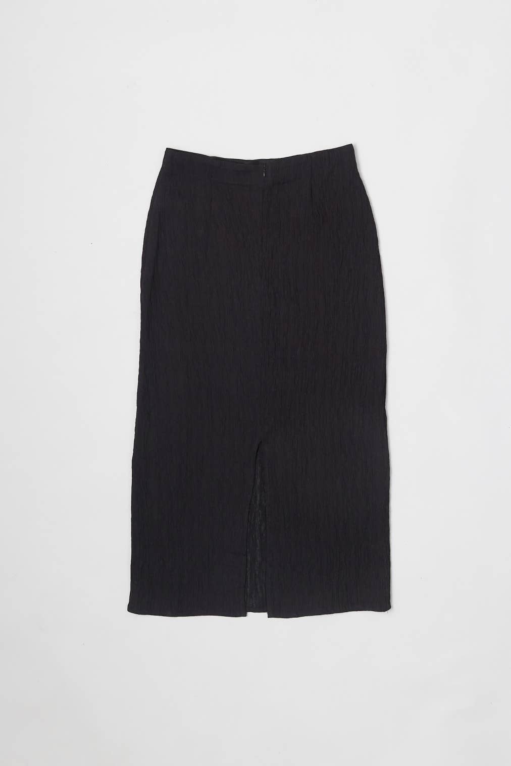 MOD REF - The Miranda Skirt | Textured Midi Skirt with Back Slit
