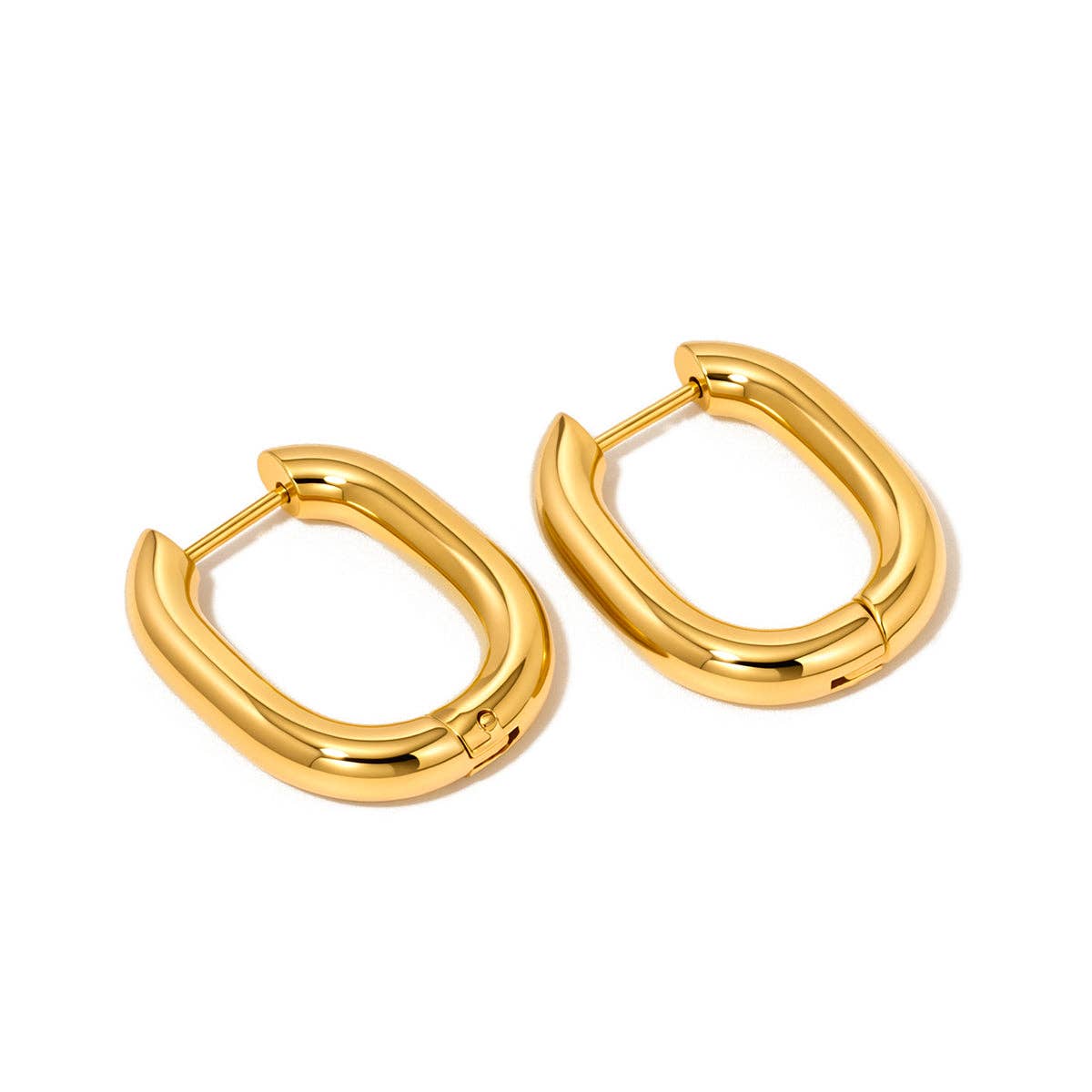 Pretty Simple - Flirty Fantasy Oval Hoop Earrings - WATERPROOF