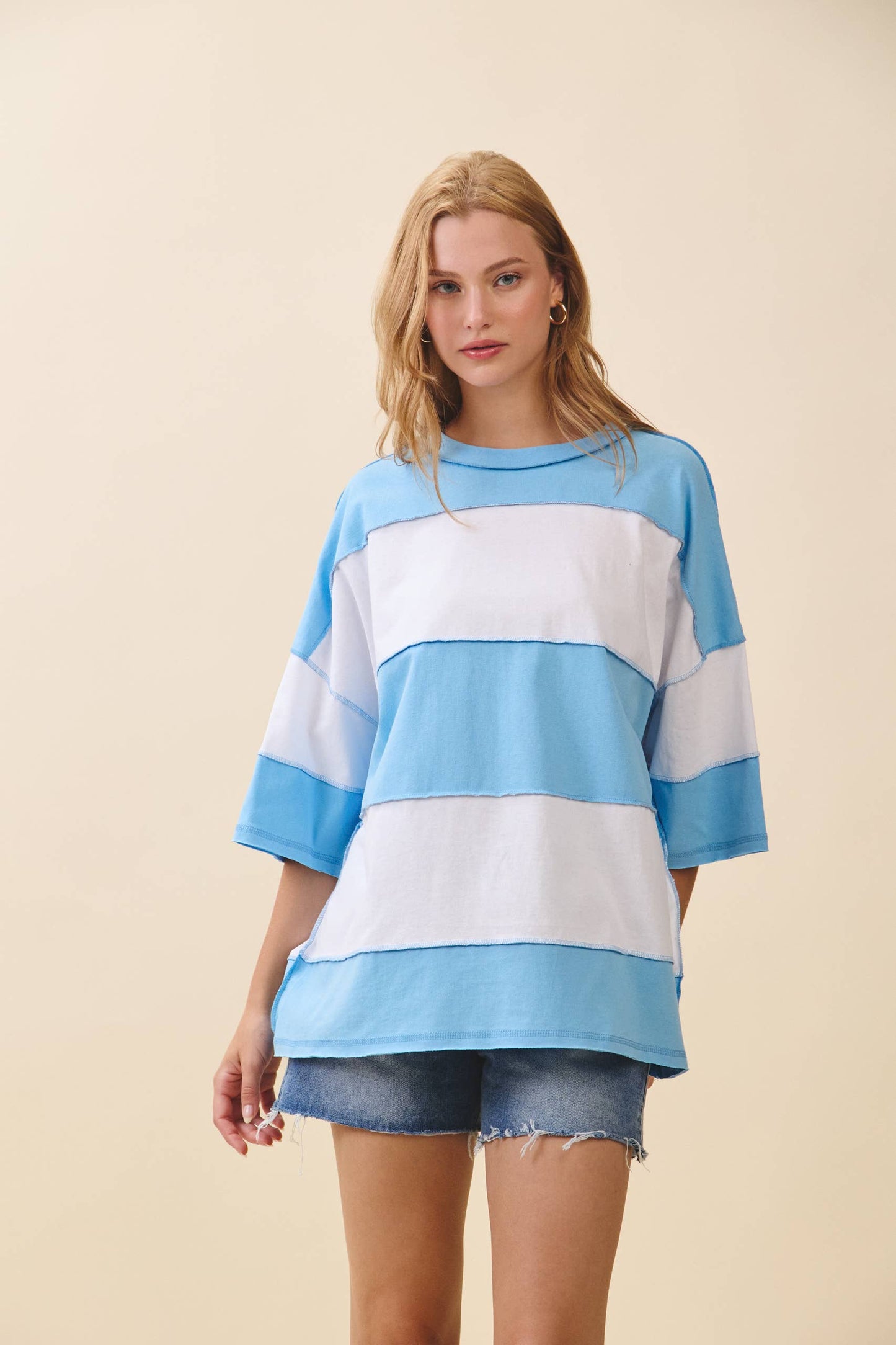 AEMI + CO - 8417FN Polly Color Block Top