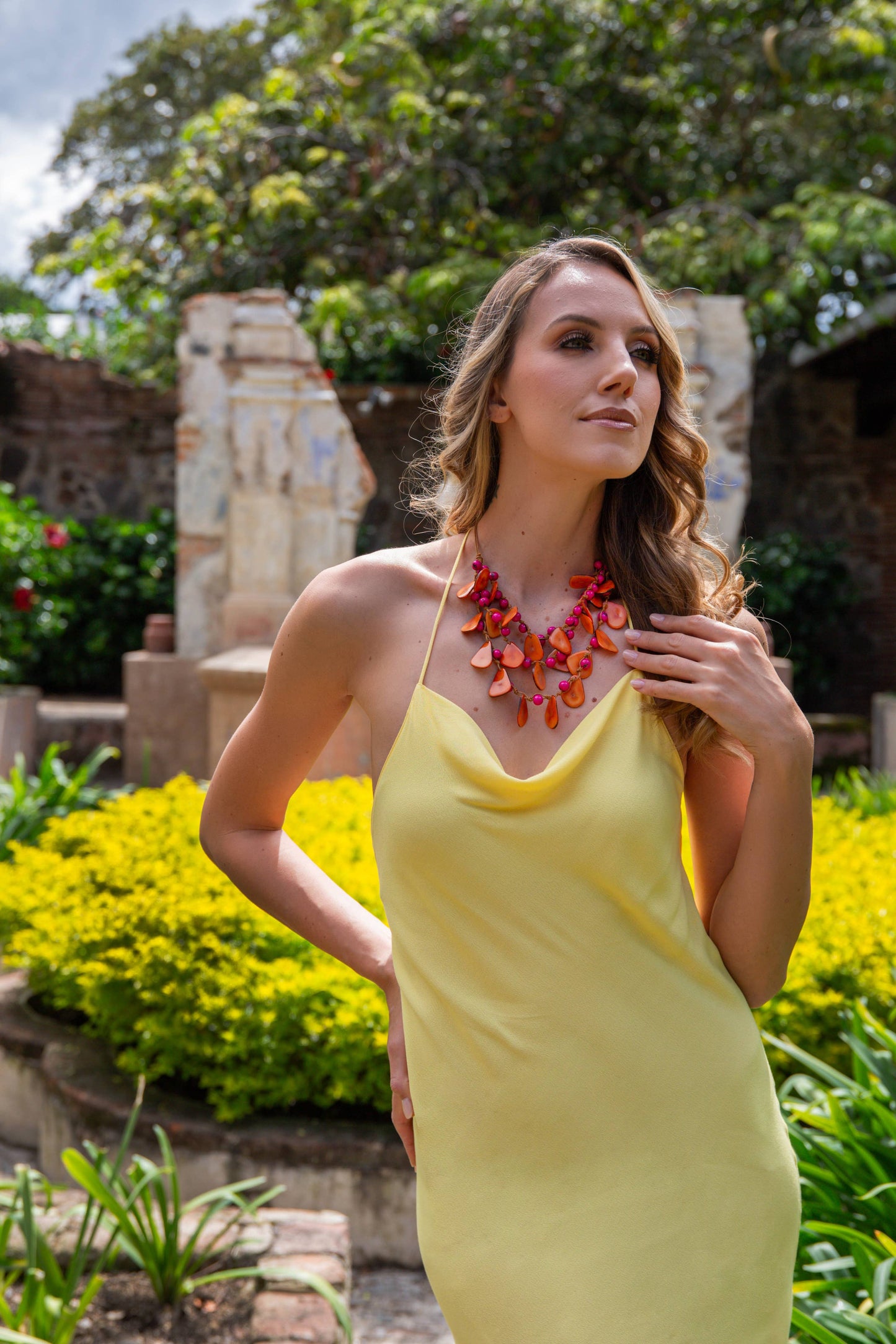 Organic Tagua Jewelry - Marcela Necklace
