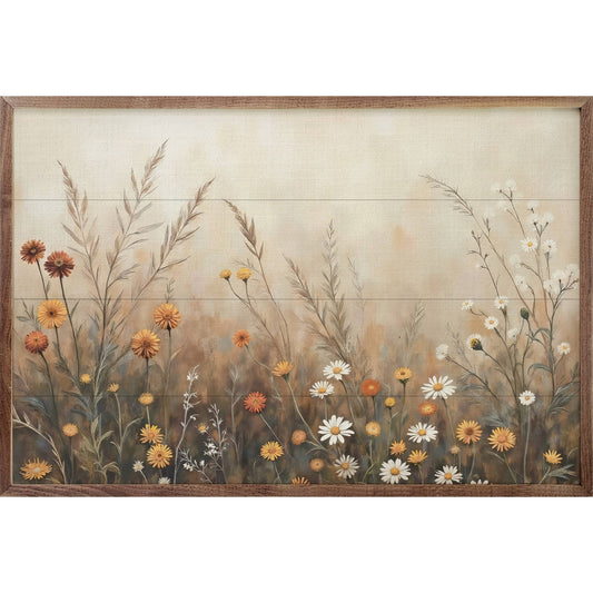 Kendrick Home - Fall Field With Mums And Daisies