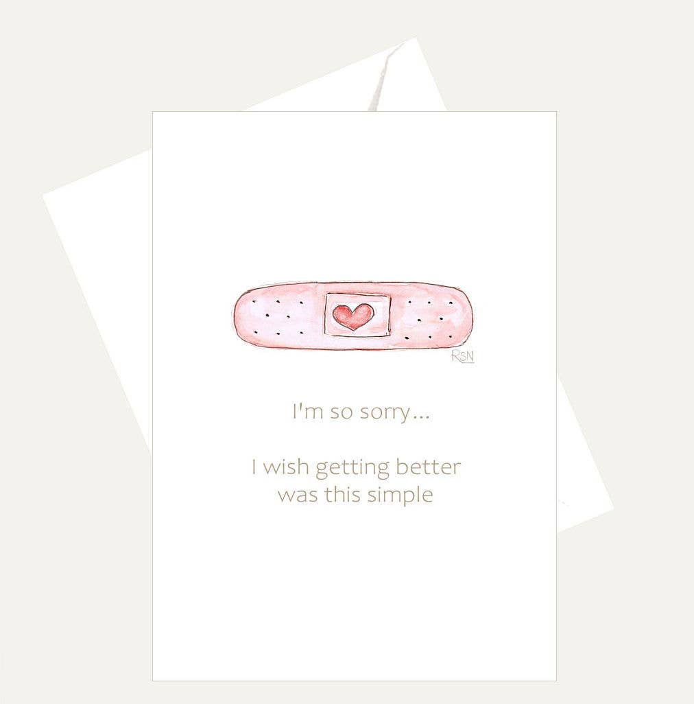 Bellflower Girl - So Sorry - Wish to Get Better Was This Simple - Friend Card
