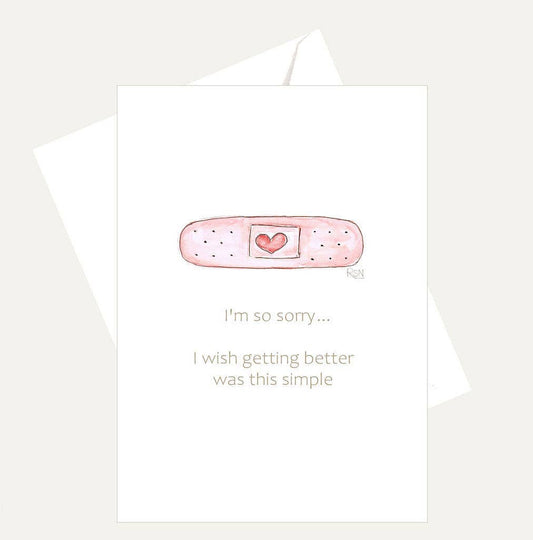 Bellflower Girl - So Sorry - Wish to Get Better Was This Simple - Friend Card