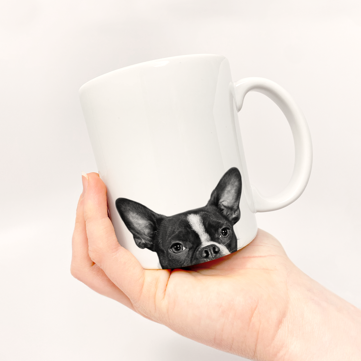 Perkie Prints - Peeking Boston Terrier Mug