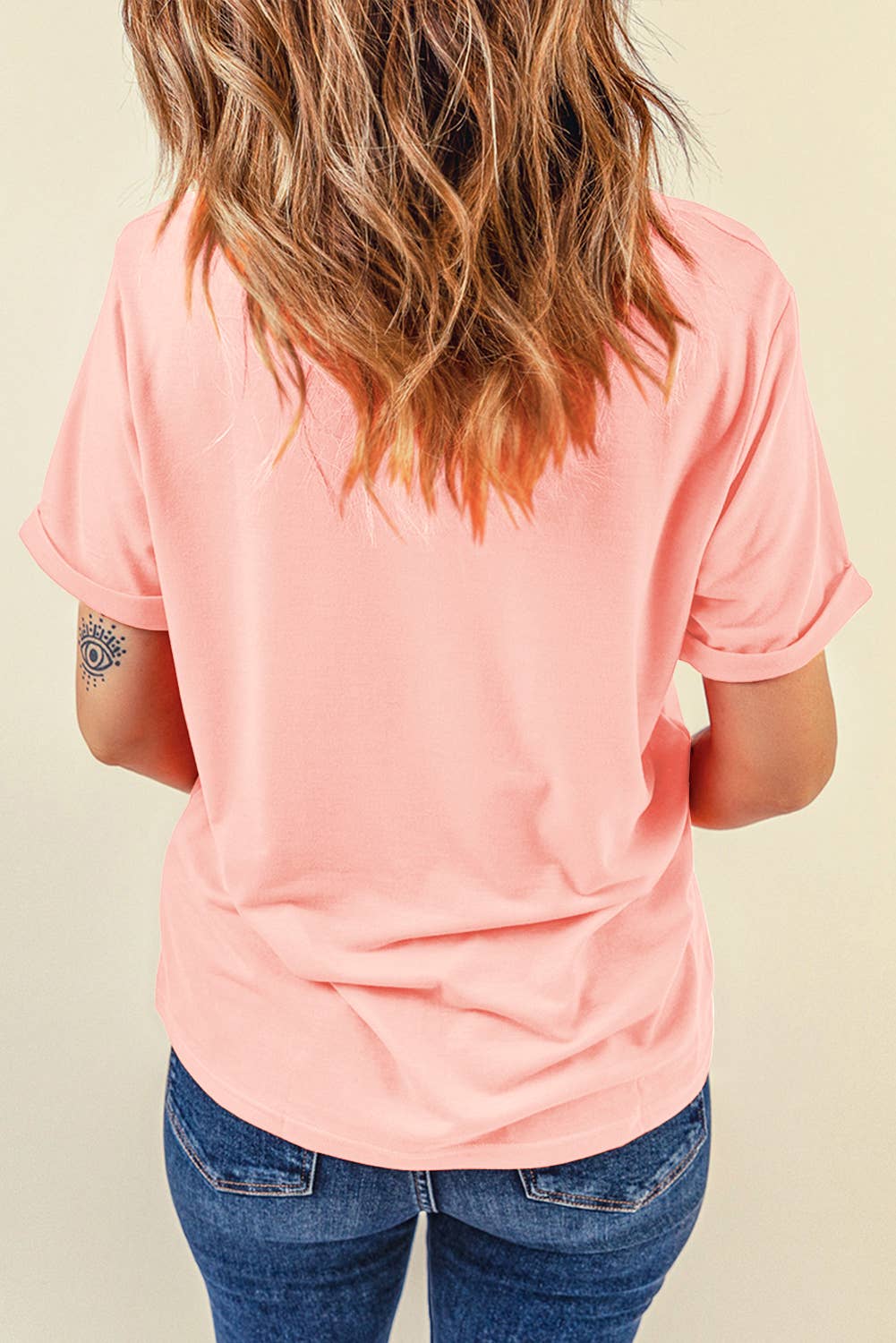 Little Daisy Closet - LDC Casual Plain Crew Neck Tee