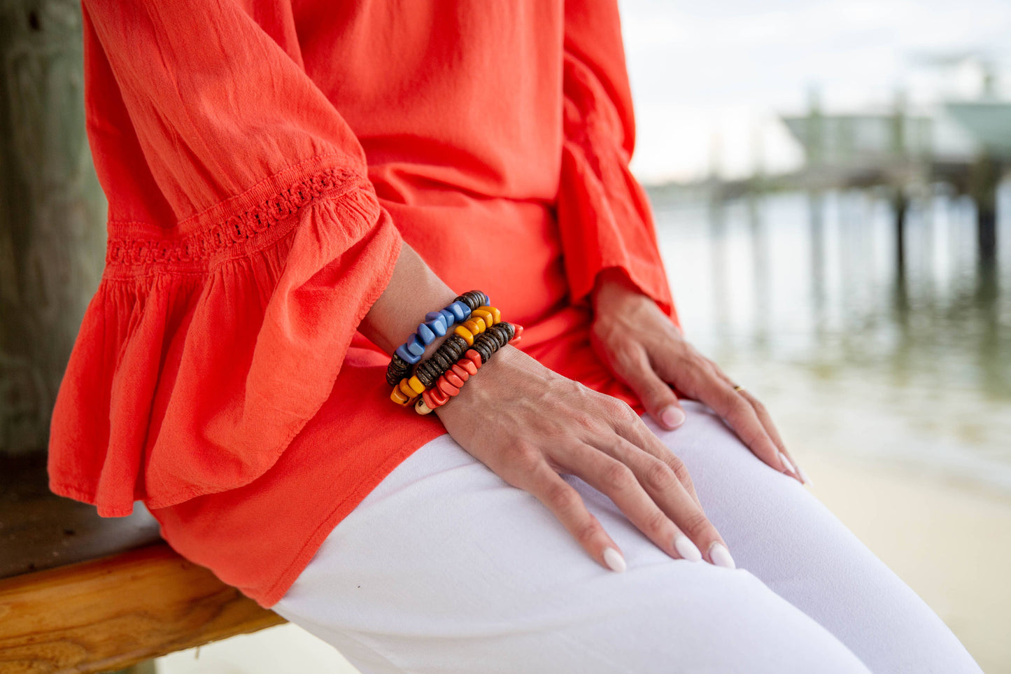 Organic Tagua Jewelry - Jia Bracelet