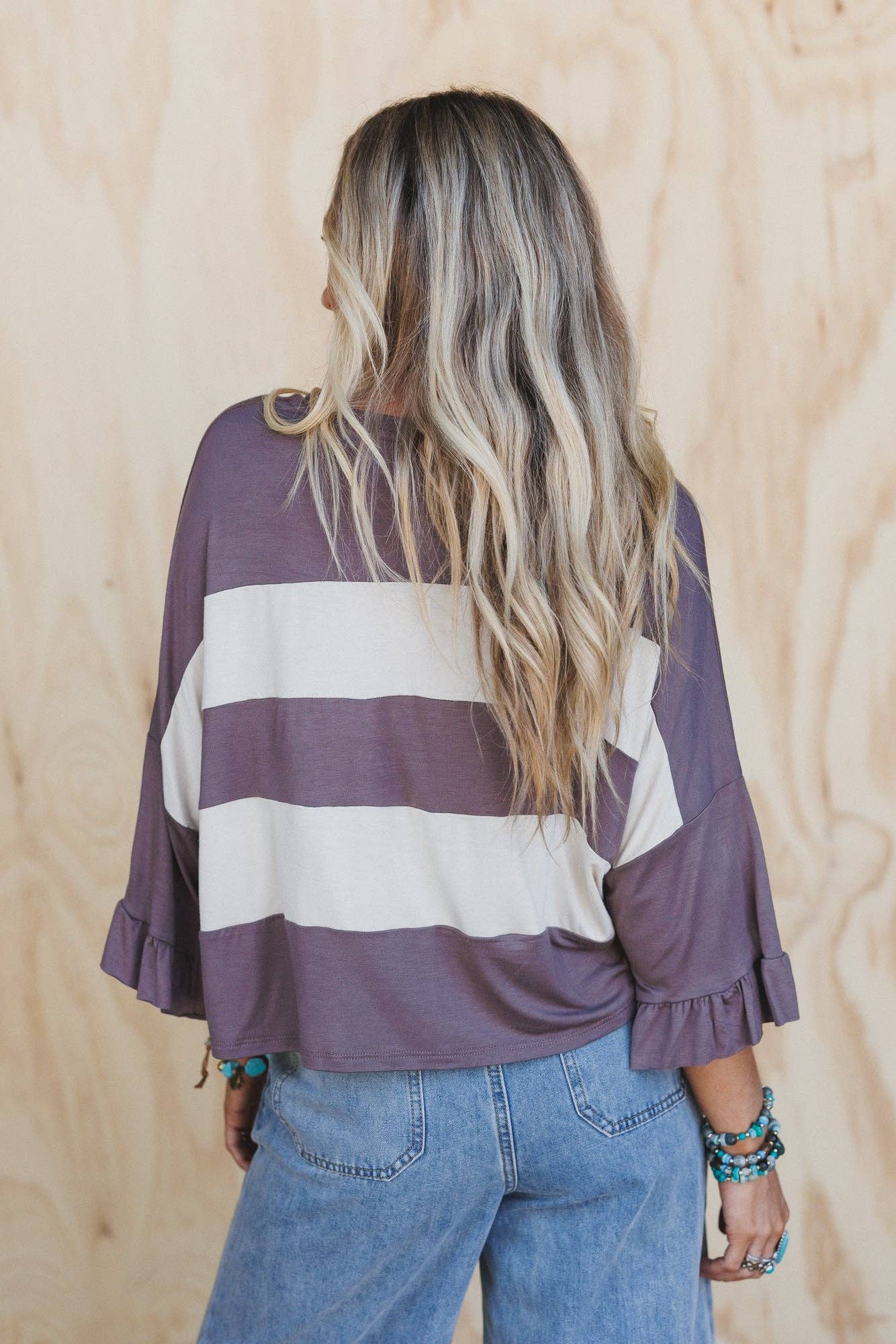 Three Bird Nest - Soft Spoken Top - Dark Camel Oatmeal