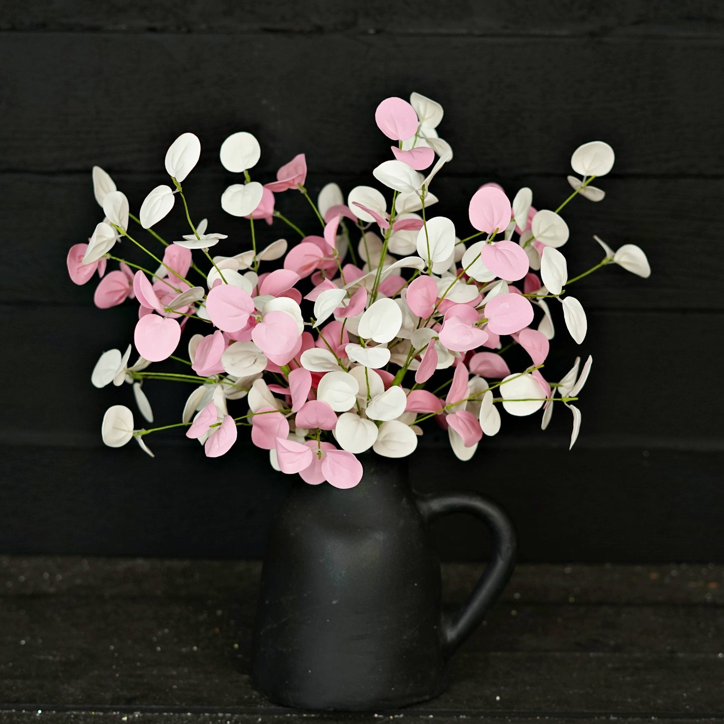Holiday Depot Inc. - 35545- 16in Bush-Pink White Silver Dollars with Twigs