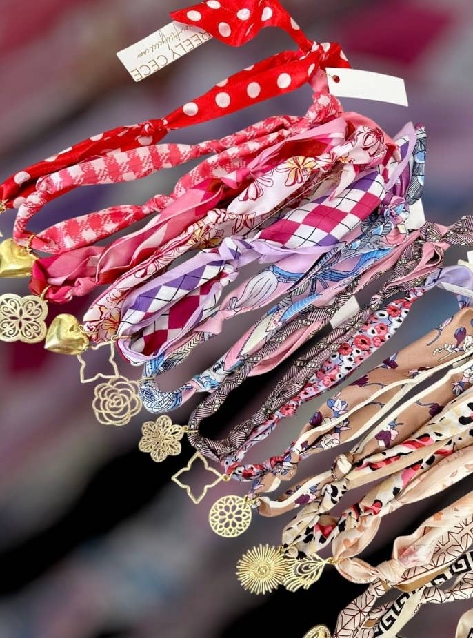 Freely Cece LLC - Trendy Scarf Charm Necklace 